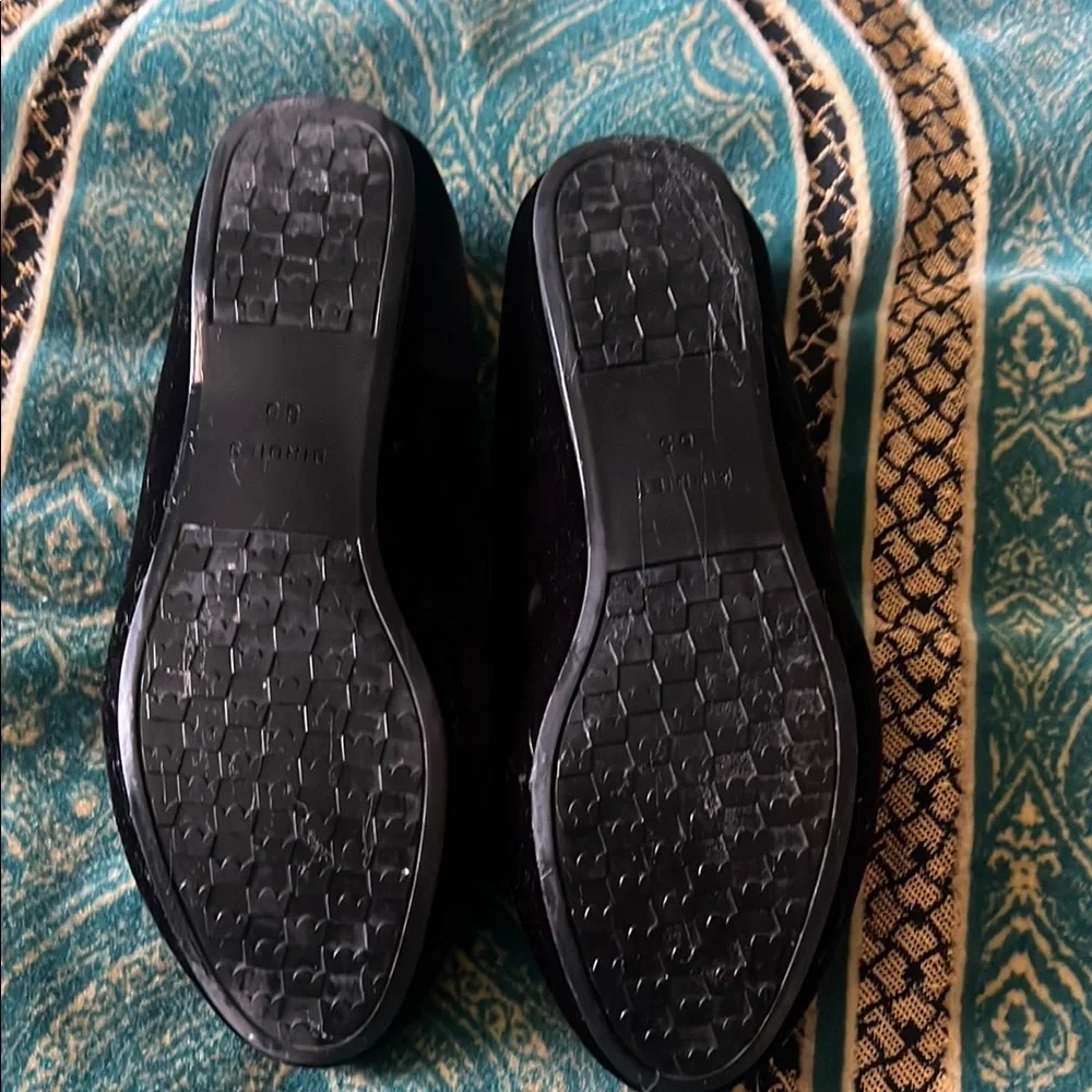 Birdies Black Velvet Loafers Flats - Picture 3 of 3